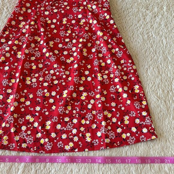 SHEIN red floral sundress size XS - Picture 12 of 16